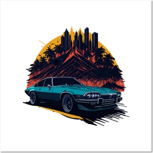 Jaguar XJS Vintage Car Posters and Art